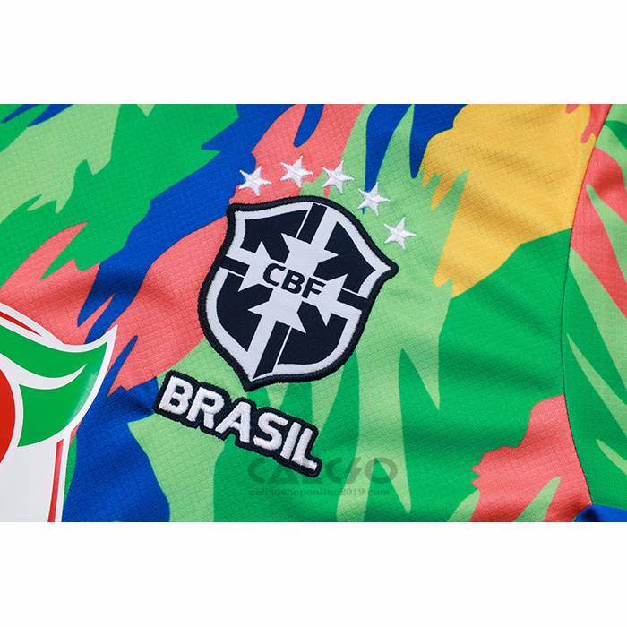 Tuta da Track Brasile Manica Corta 2025-2026 Camuflaje - Pantaloncini